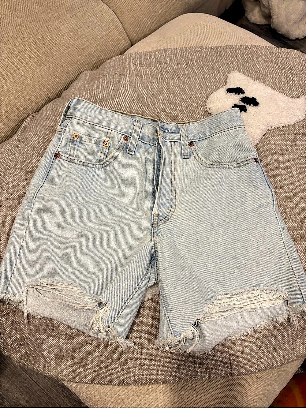 Levi's 501 Original Distressed Shorts